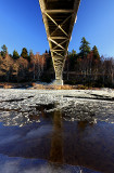 Underneath Cambus O'may bridge