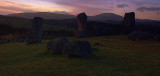 Sunset at Tomnaverie Tarland looking towards Morven