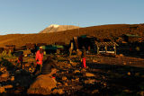 First glimpse of the Kibo peak