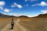 Crossing the saddle to Kibo hut