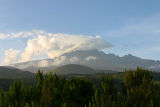 Mawenzi peak in cloud