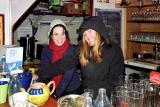 2005 Tea Break in a freezing boathouse - Nessa & Claire at work
