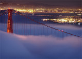 Fog over the Golden Gate Bridge