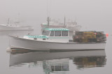 Lobster Boat in Fog
