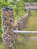 Fieldstone fence posts 9957