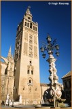  SPAIN - SEVILLE - LA GIRALDA TOWER BESIDE THE CATHEDRAL