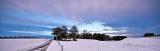 Widescreen winter sky