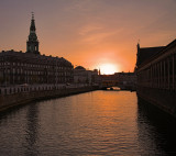 Christiansborg sunset
