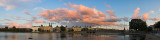 Søtorvet & Lake Peblinge Wet Season Sunset Cloudscape panorama