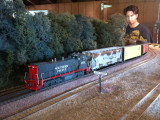 ChrisP with the trusty 2735 takes a long cut from Oceano destined for Mojave Yard.