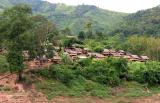 a small village along Mekong river