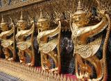 Closeup of the Garuda on the outer walls of the Temple of the Emerald Buddha