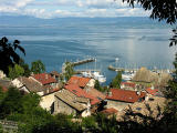 Village on Lac Lman (France)