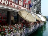 Flower-balcony on the river Reuss
