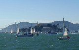 Alcatraz & Many Boats