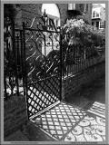 Gate with shadow bw