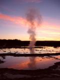 Sunset at Great Fountain Geyser