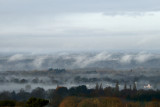 mists forming over Herefordshire