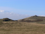 Widgery Cross to right, Doe Tor left