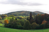 from Oyster Hill to Frith Hill with Hope End lake between - autumn