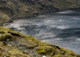 wind catching the surface on Angle tarn