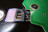 2010-11-08 DOA hard drive - damage to motor connector