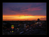 Wrigley sunset