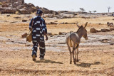 Dogon Man with a Donkey