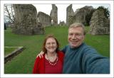 All smiles at Glastonbury Abbey