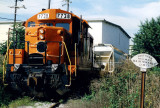 7738 sets out cars in the B20 track, Lexington Ky