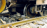 Derailment cuased by a broken rail,