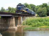 Southbound crossing the river in Moorfield 
