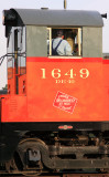 Milwaukee Road NW2 #1649 switches at the shop 