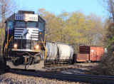 NS 168 sits at West Waddy, waiting on the 375 to clear