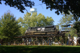 SD70M-2 #2700 powers train 375 at Shlebyville Ky
