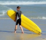 Im now down the road a little at Trigg Beach watching my boys at their school surfing lessons