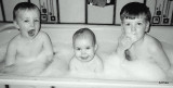 Rub-a-dub-dub, three babes in a tub