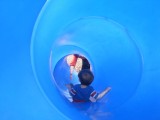 Jack slides down tunnel to Aunt Rosie