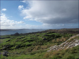 Iona: the Abbey and west coast of Mull from Dun I