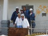 Doris and Howard Students on the Front Steps