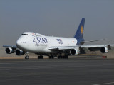 0918 17th November 08 Star Airlines taxying at Sharjah Airport.jpg