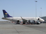 1507 5th February 09 Saudi Arabian Embraer 170 at Sharjah Airport.jpg