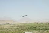 1304 29th June 06 C130 on finals Kabul.JPG