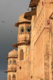 Amber Fort Ramparts at dawn Jaipur.JPG