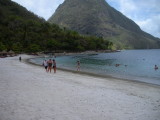 Nice beach at the resort on St. Lucia