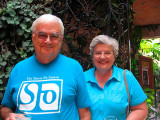 Ted and Brenda at Hotel Villa Jacaranda 