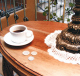 Morning Coffee at the Meson de los Poetas