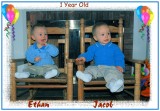 Ethan and Jacob one year old