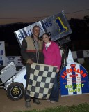 Micro sprint winner Mike Schuckers