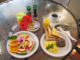 Typical Tico Breakfast at Hotel Mandarina
